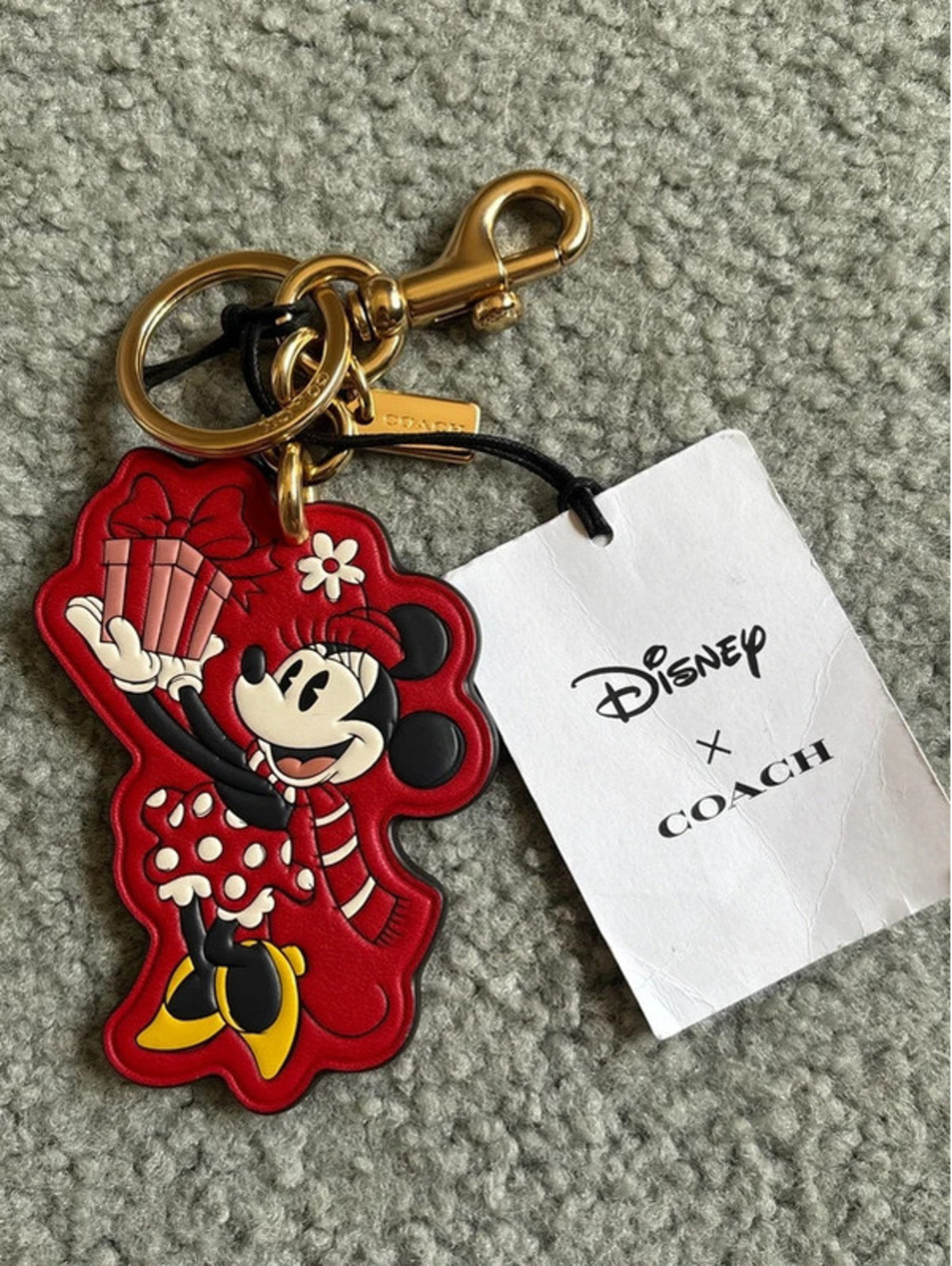 Coach X Disney Leather Keychain Limited Edition